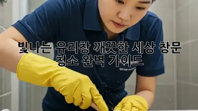 빛나는 유리창, 깨끗한 세상: 창문 청소 완벽 가이드